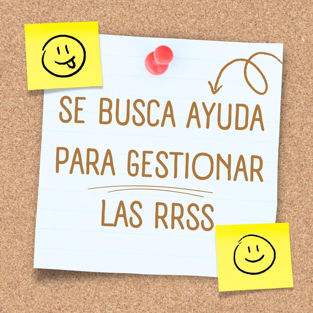 Buscamos ayuda para gestionar nuestras redes sociales