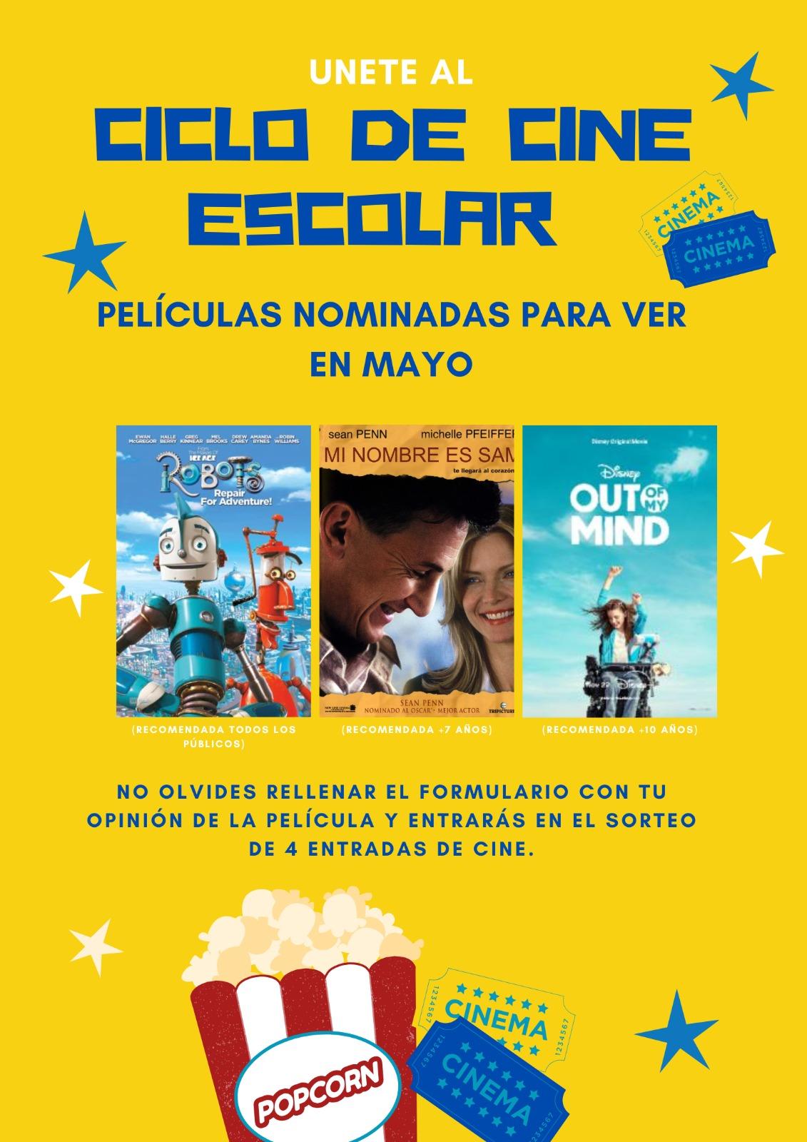 🎬 TERCER LANZAMIENTO: CICLO DE CINE EN FAMILIA
