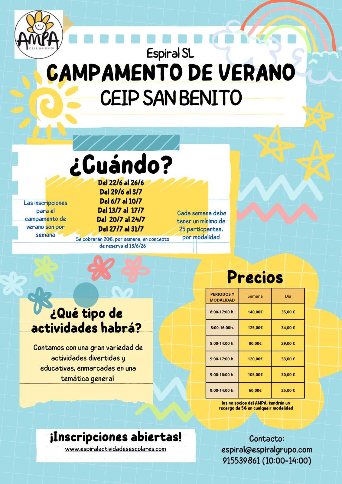 Infoampa: CAMPAMENTO DE VERANO 🏖️🌞