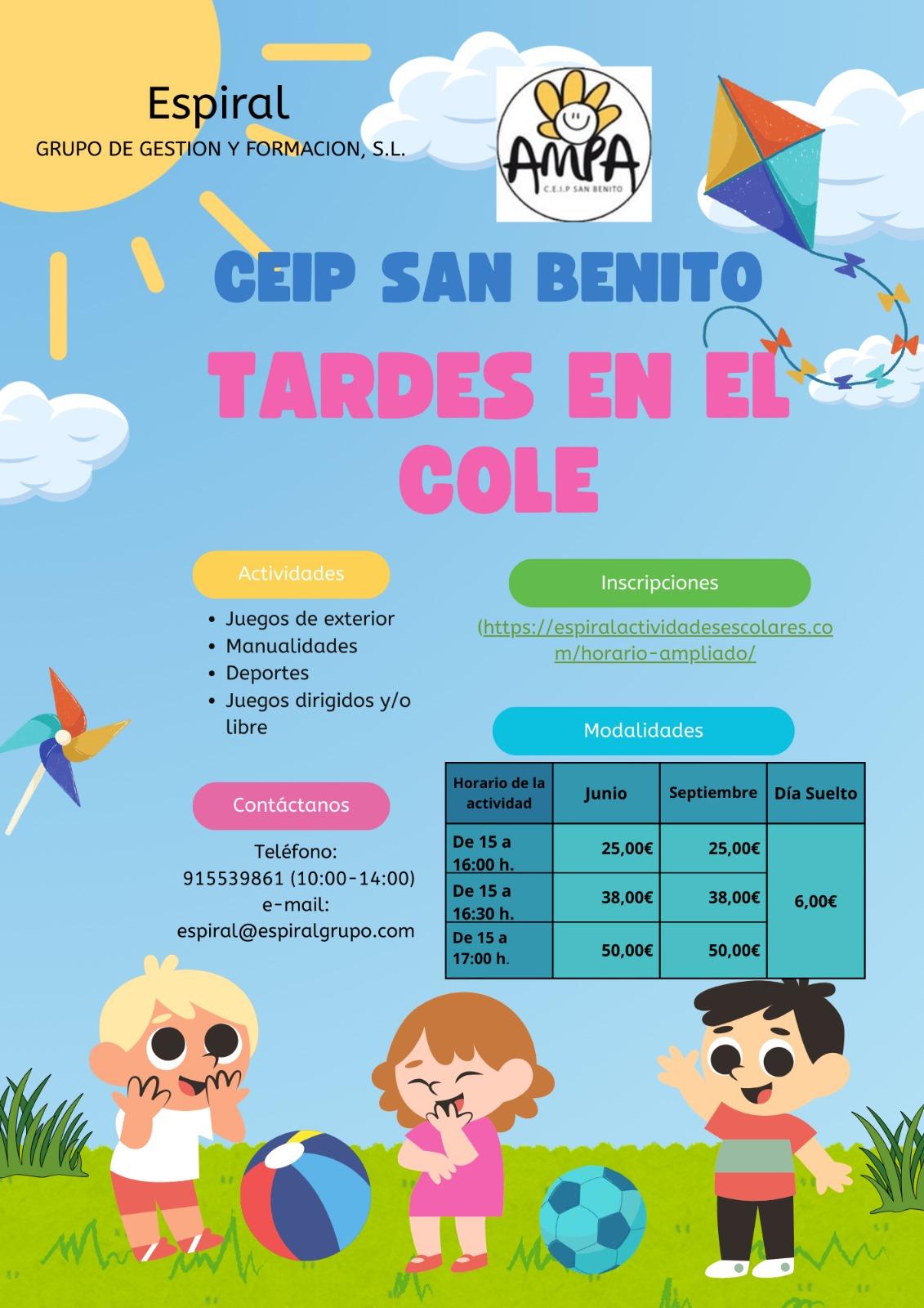 PROLONGACIÓN DE JORNADA JUNIO/SEPTIEMBRE