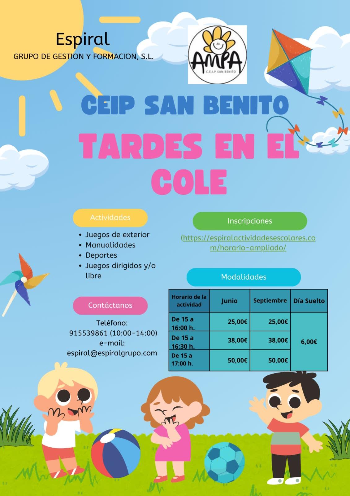 PROLONGACIÓN DE JORNADA JUNIO/SEPTIEMBRE