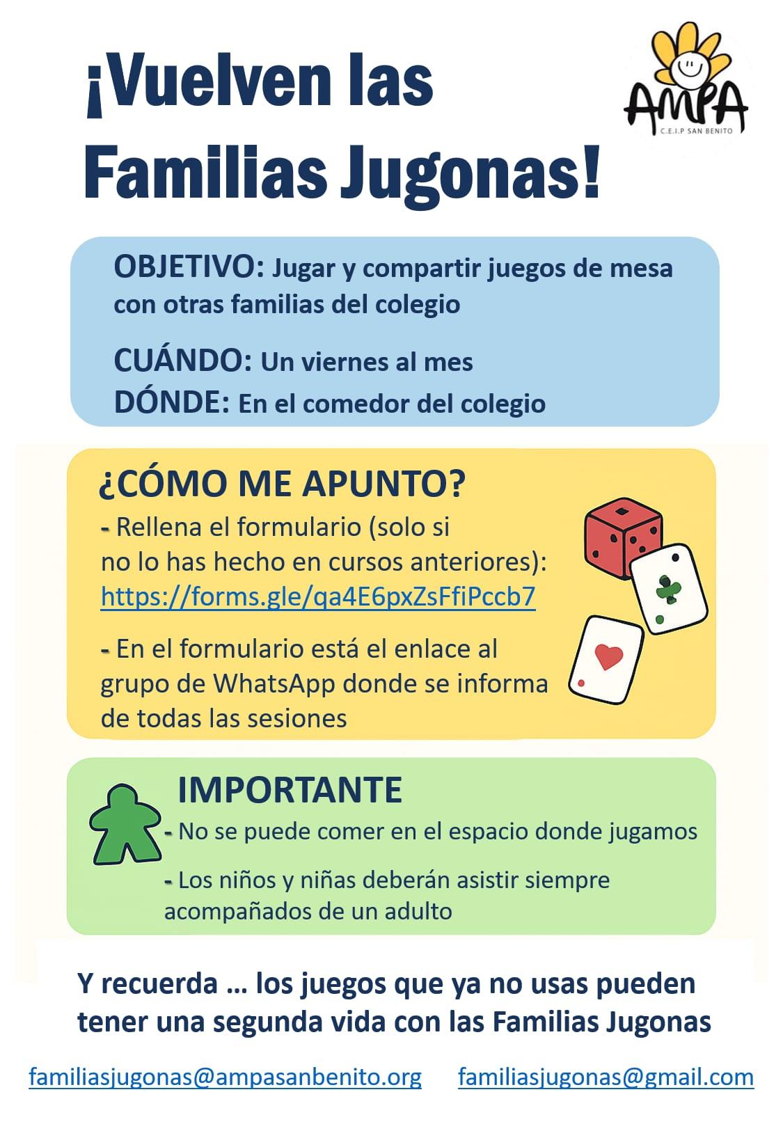 ¡Vuelven las Familias Jugonas!