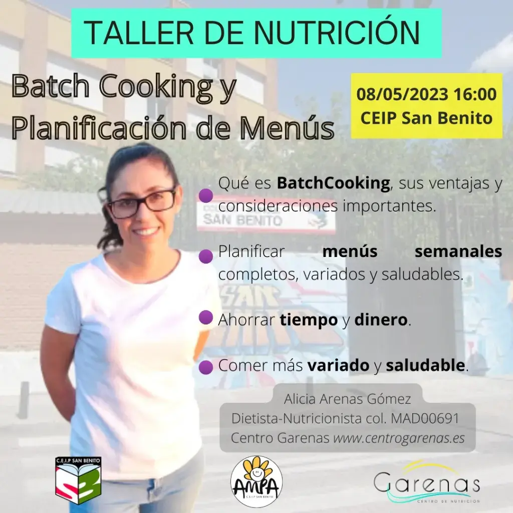Taller de BATCH COOKING y planificación semanal