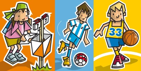 Niños realizando actividades